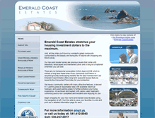 Tablet Screenshot of emeraldcoastestates.com